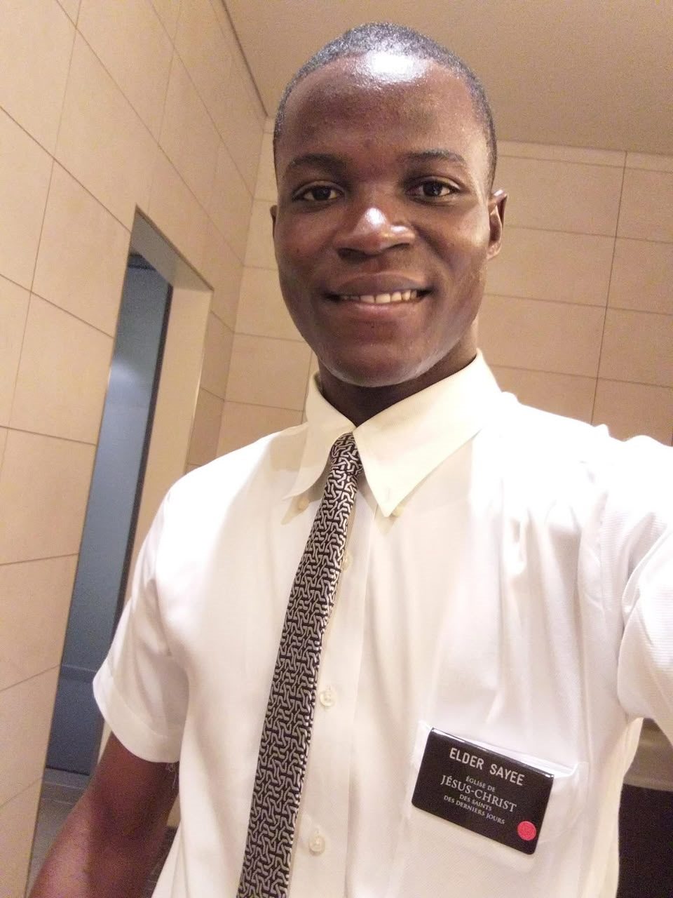 Darlington Sayee during full-time missionary service